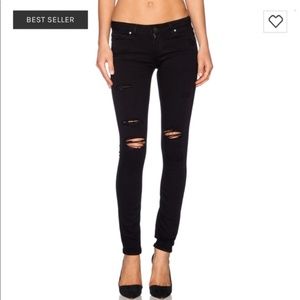 Distressed black Paige jeans